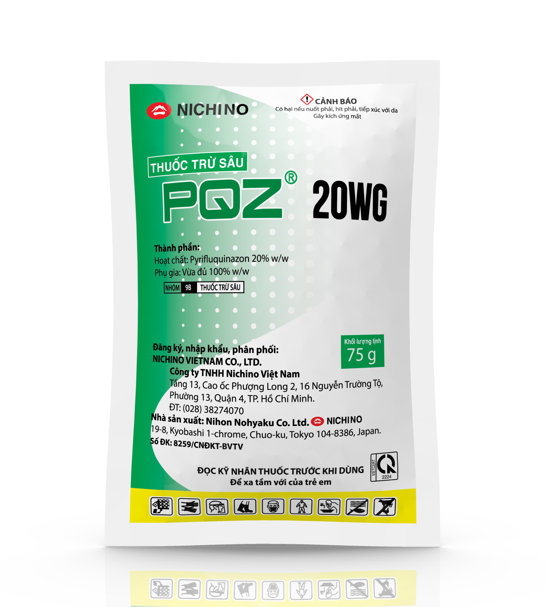 THUỐC TRỪ SÂU PQZ 20WG