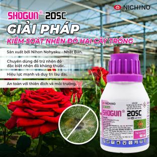 SHOGUN® 20SC: Giải pháp phòng trừ nhện đỏ, bảo vệ hoa hồng khỏe đẹp