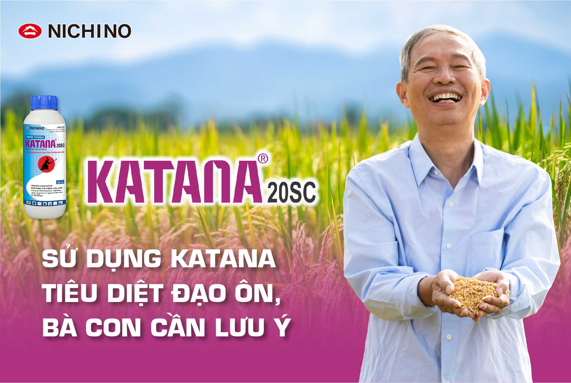 Mẹo dùng Katana 20sc đặc trị đạo ôn
