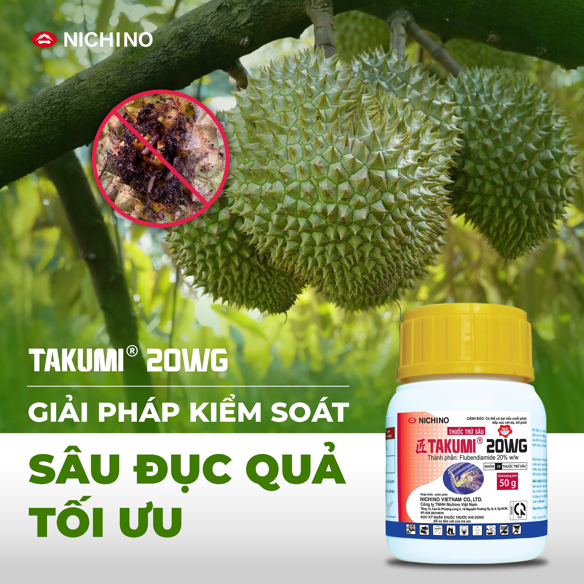 Takumi-20wg giải pháp cho sâu đục quả tối ưu